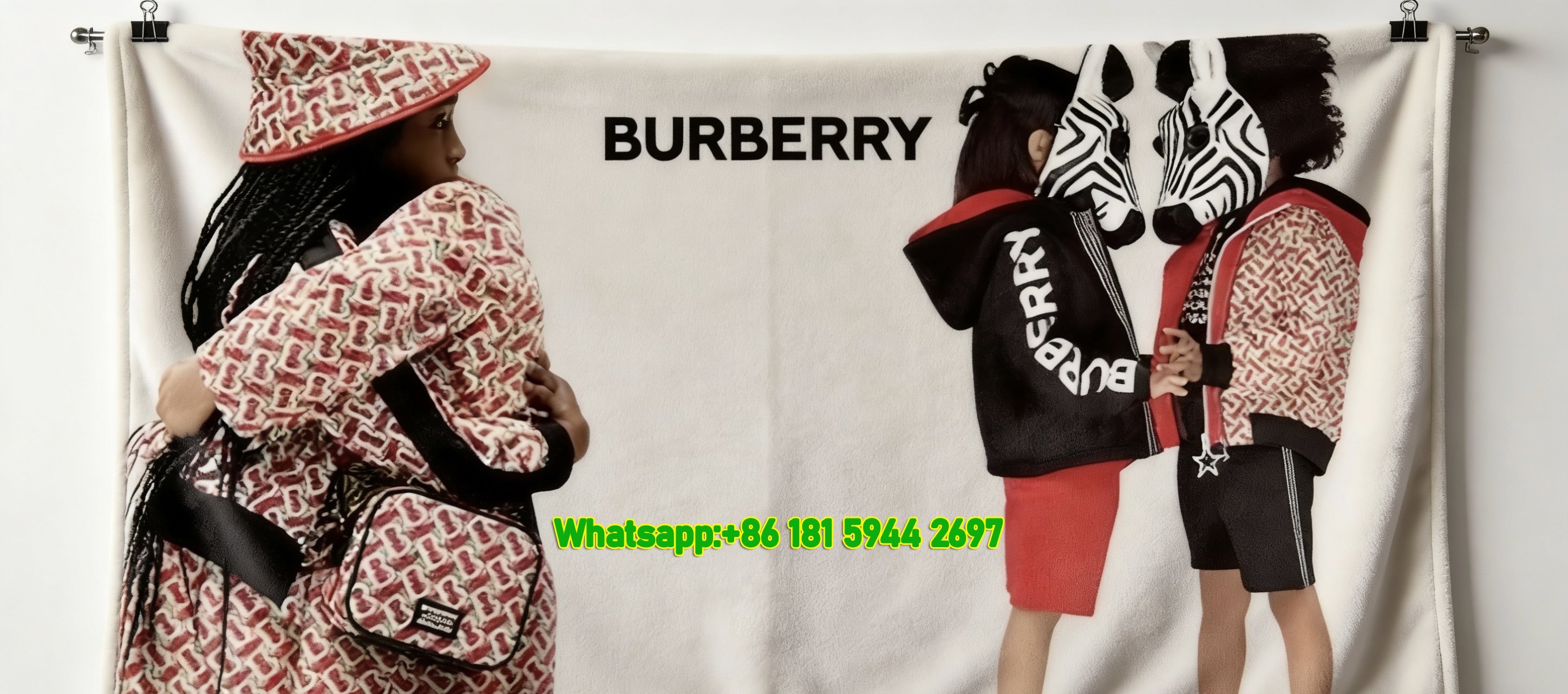 Burberry New York Building Print Flannel Fleece Sofa Throw Blanket B271